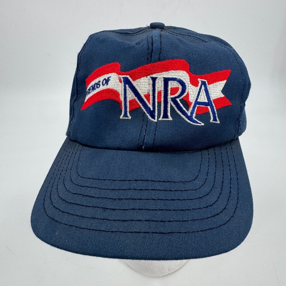 Friends of NRA Snapback Hat OSFA Navy‎ Blue Vintage Made in USA Embroidered